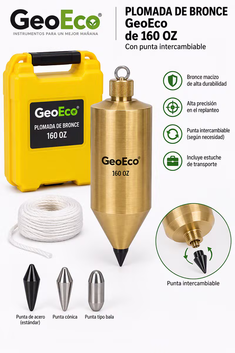 Plomada de Bronce GeoEco de 160 OZ