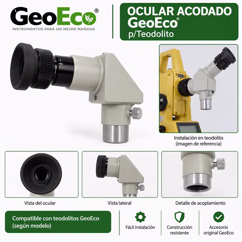 Ocular Acodado GeoEco p/Teodolito