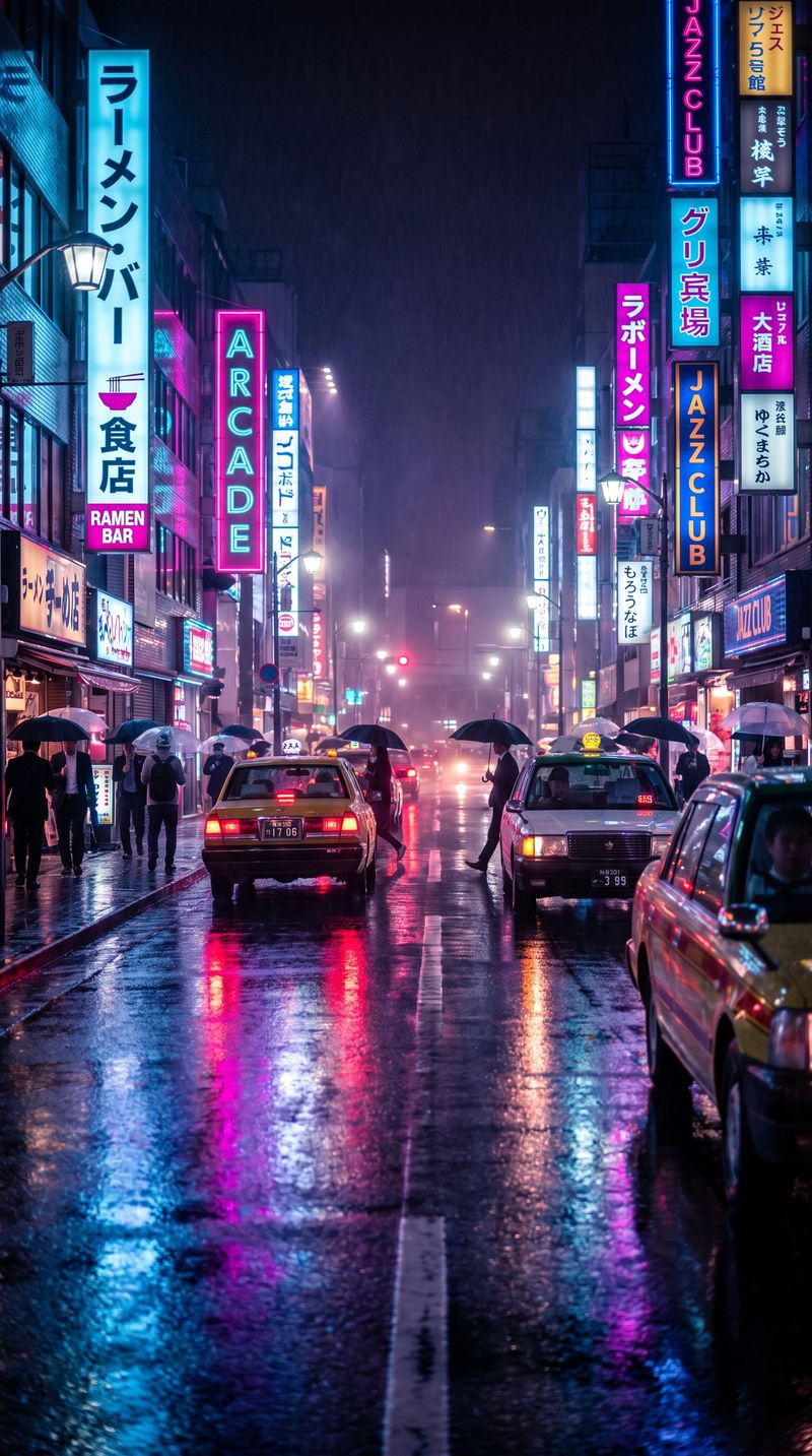 Neon street photography