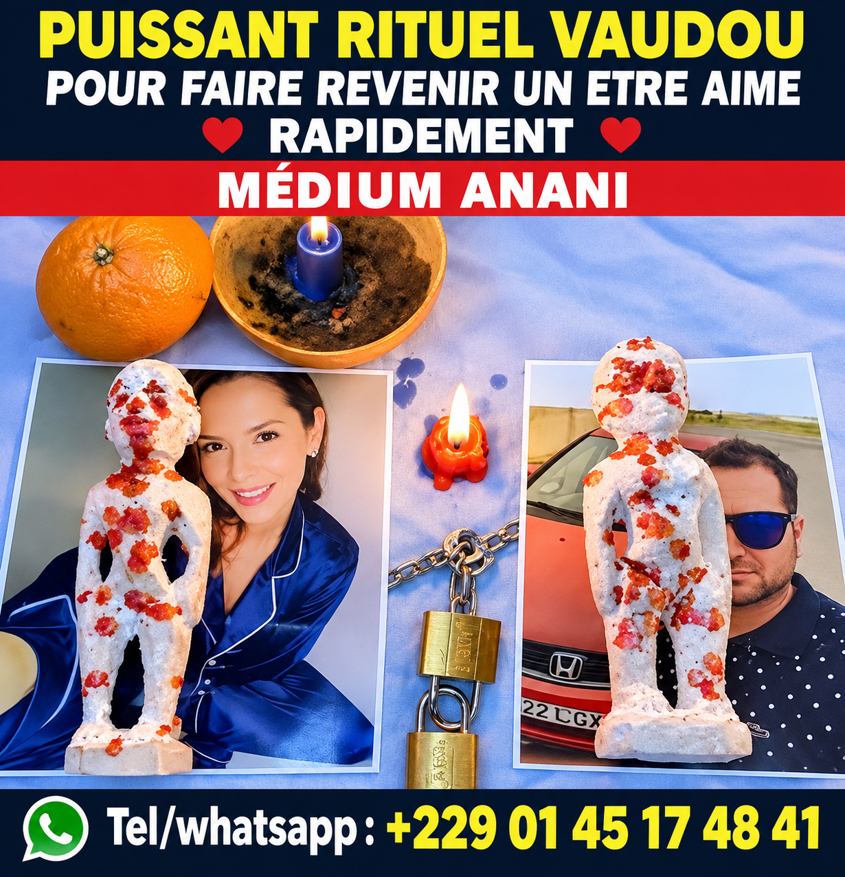 PUISSANT RITUEL VAUDOU POUR FAIRE REVENIR UN ETRE AIME RAPIDEMENT