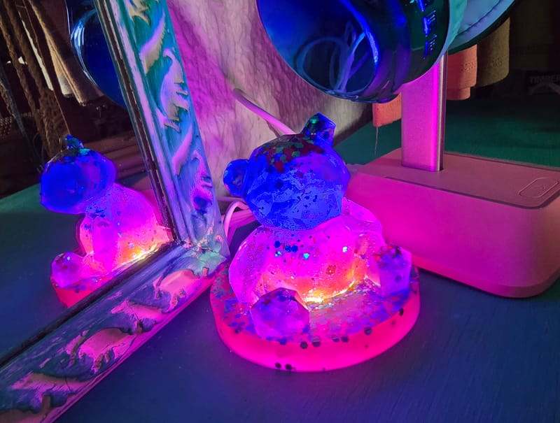 Hand made resin night lights