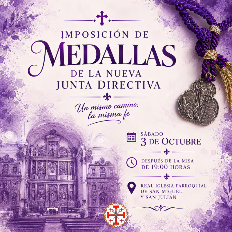 Imposición de medallas de la Nueva Junta Directiva