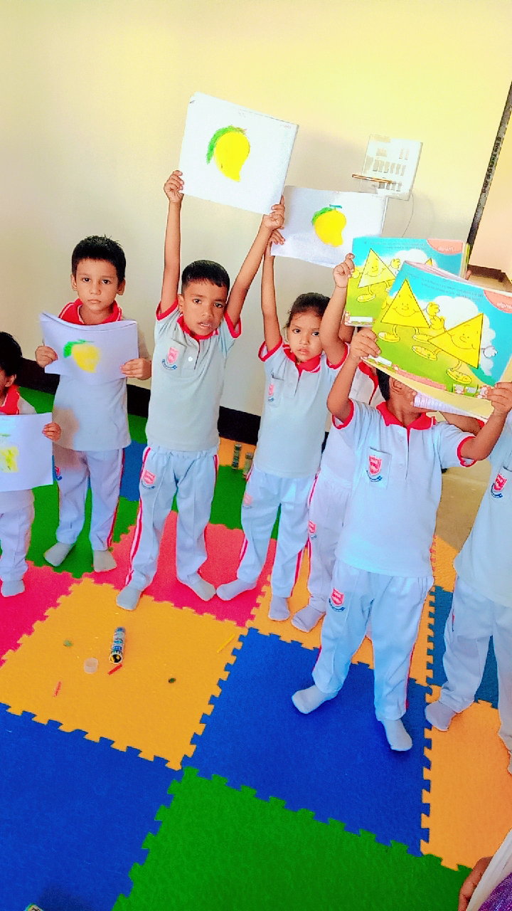 Teacher guiding a child with Montessori learning materials
