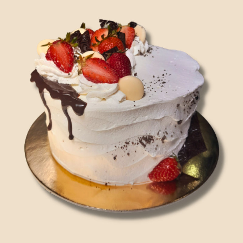 8 szeletes – Epres joghurtos torta – 16 cm Ø