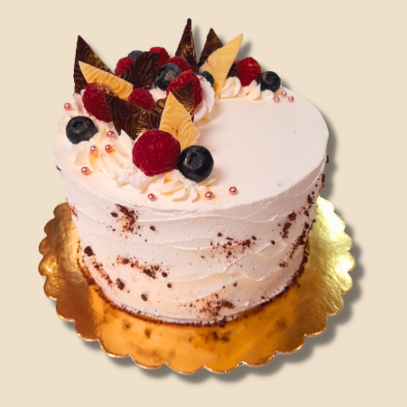 8 szeletes – Erdei gyümölcsös joghurtos torta – 16 cm Ø