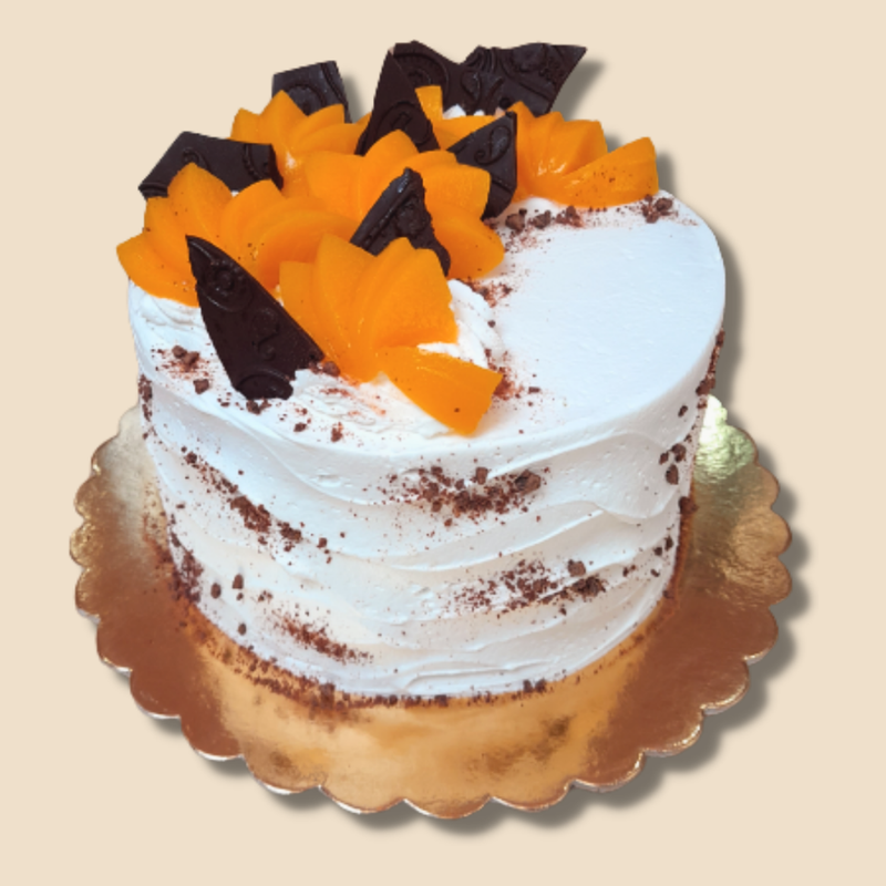 8 szeletes – Őszibarackos joghurtos torta – 16 cm Ø