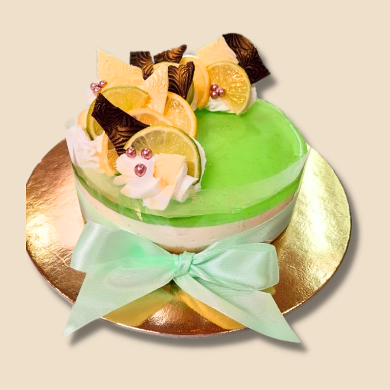 8 szeletes – Lime-os krémsajttorta – 16 cm Ø