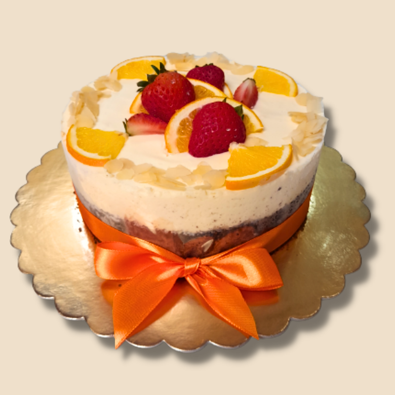 8 szeletes – Liszt, cukor és tej hozzáadása nélkül készült citromos torta – 16 cm Ø