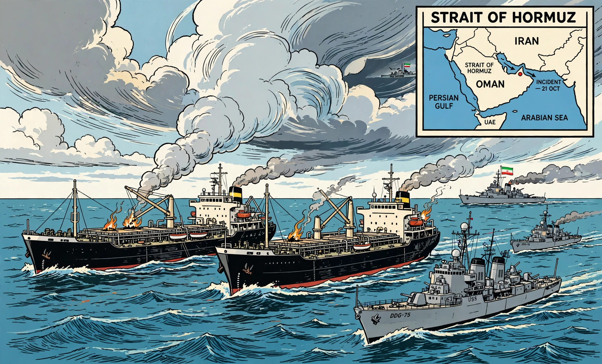 ORMUZ : L'IRAN FRAPPE, LE PÉTROLE FLAMBE
