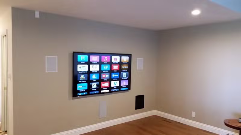 Above Fireplace Setup