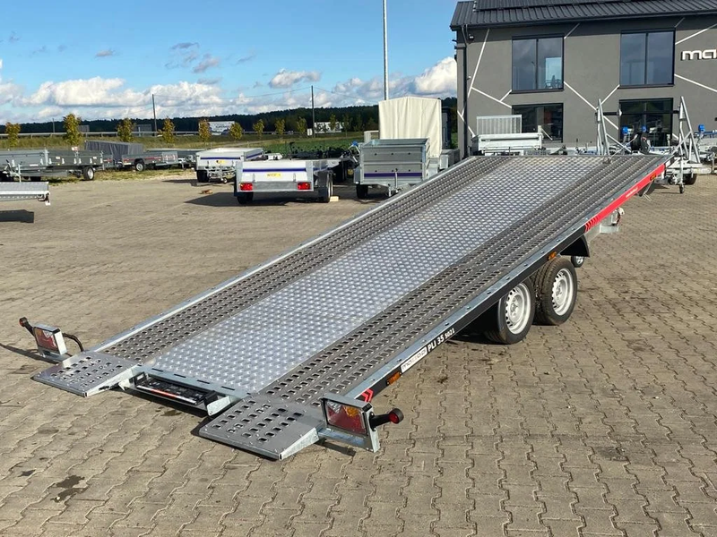 Remorque porte-voitures PLI35-5521 – 550 × 201 cm – 3 500 kg – Basculante