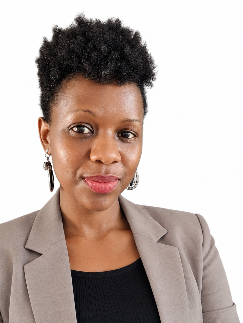 Confident professional stepping into leadership