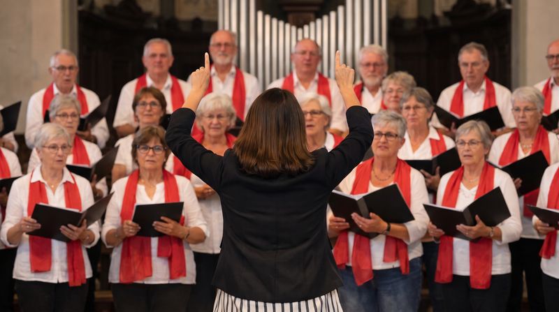 Marie-Laure en Cheffe de Choeur