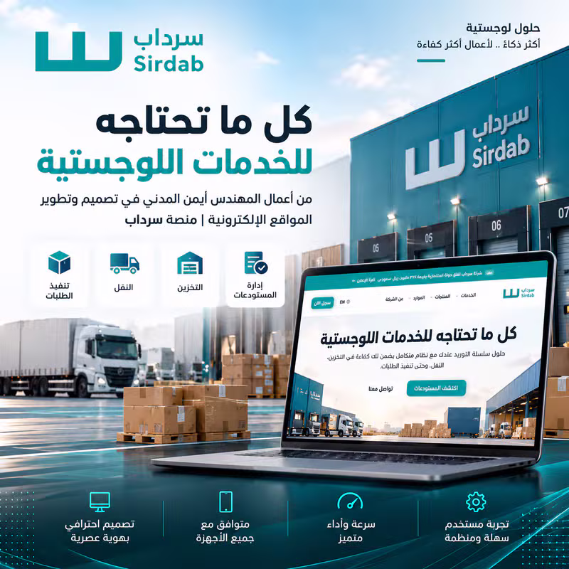 مشروع موقع سرداب - من أعمال المهندس أيمن للتسويق الإلكتروني وتصميم وبرمجة المواقع