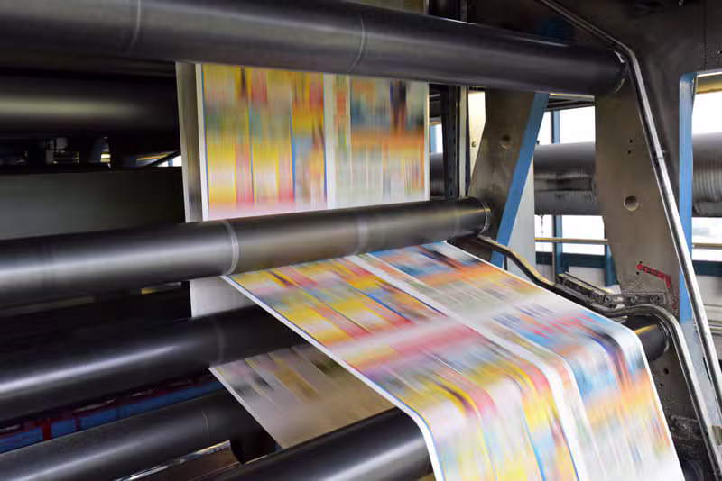 High-volume print manufacturing facility