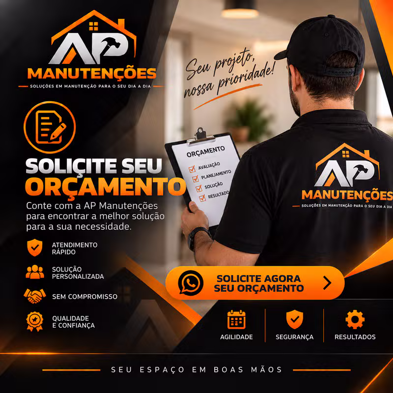 Profissional de manutenção realizando serviço