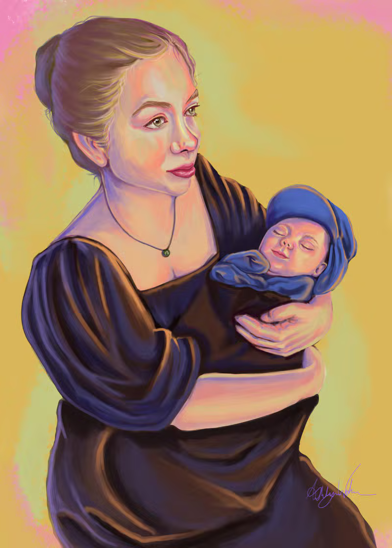 Mother & Child - Digital Painting