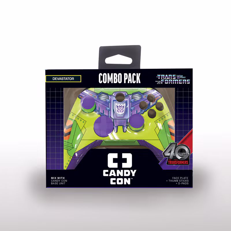 Hasbro Licensed x CandyCon Gaming Controller and Packaging - Package Mock