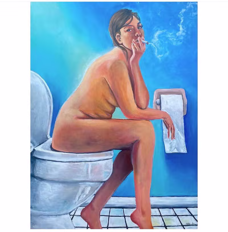 Passing the Time - Oil Painting