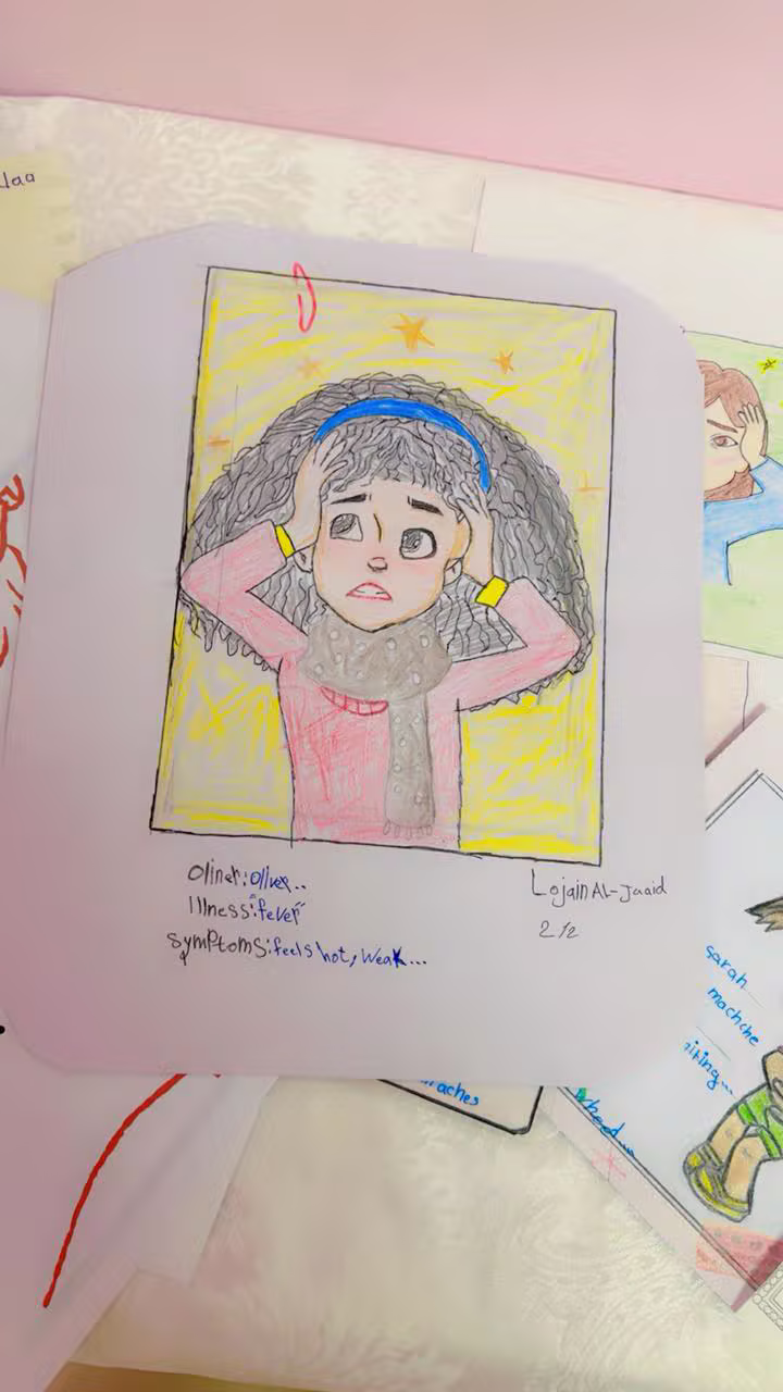 بطاقة الحمى بلغة الإبداع