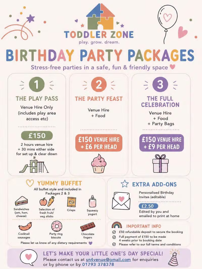 Birthday Party Packages