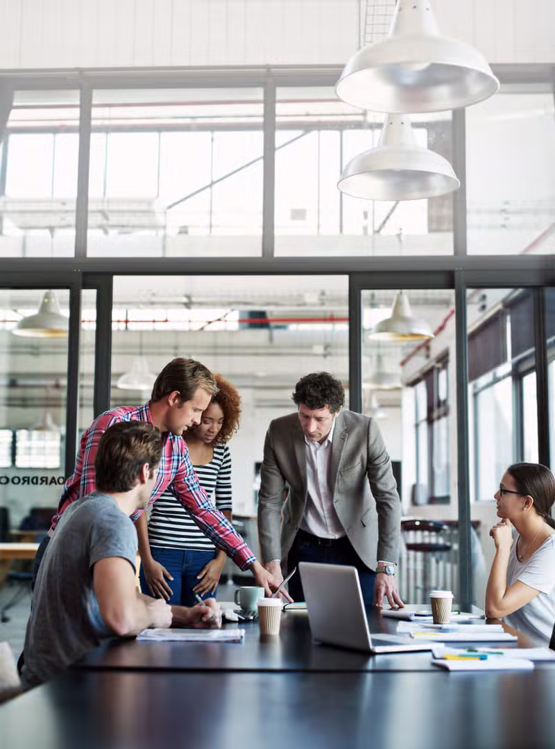 Startup Team in modern office
