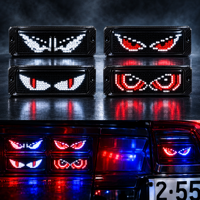 Luces led rectangular de ojos variados