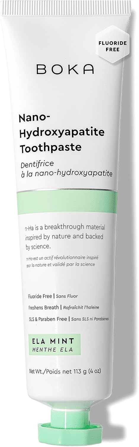 Boka Toothpaste - Fluoride Free Toothpaste, Nano Hydroxyapatite Toothpaste