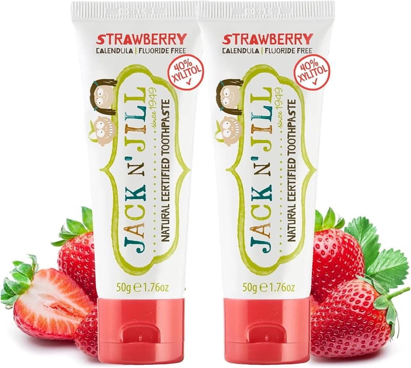 Jack N’ Jill Natural Certified Kids Toothpaste – Fluoride-Free 