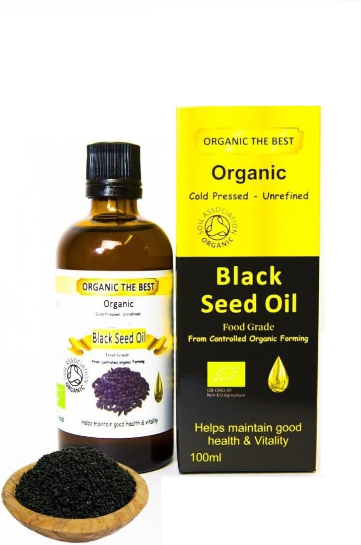 Organic Black Seed Oil Cold Pressed Unrefined, Certified Nigella 100 ml