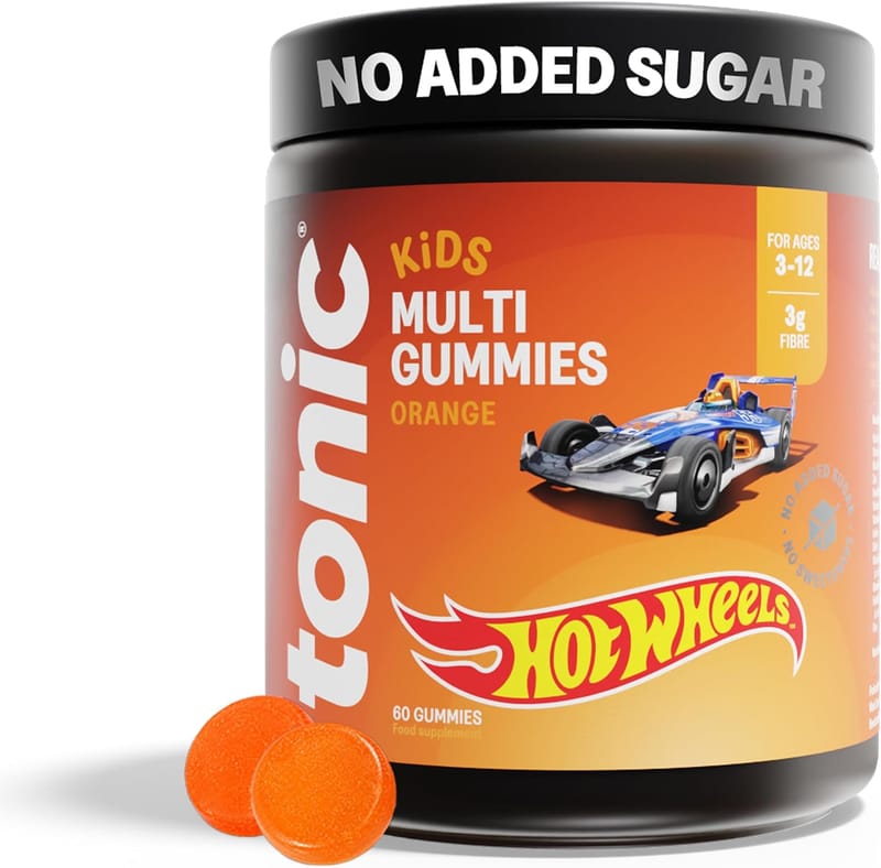 Tonic Health x Hot Wheels Kids Multivitamin Gummies - 14 in 1 - Orange