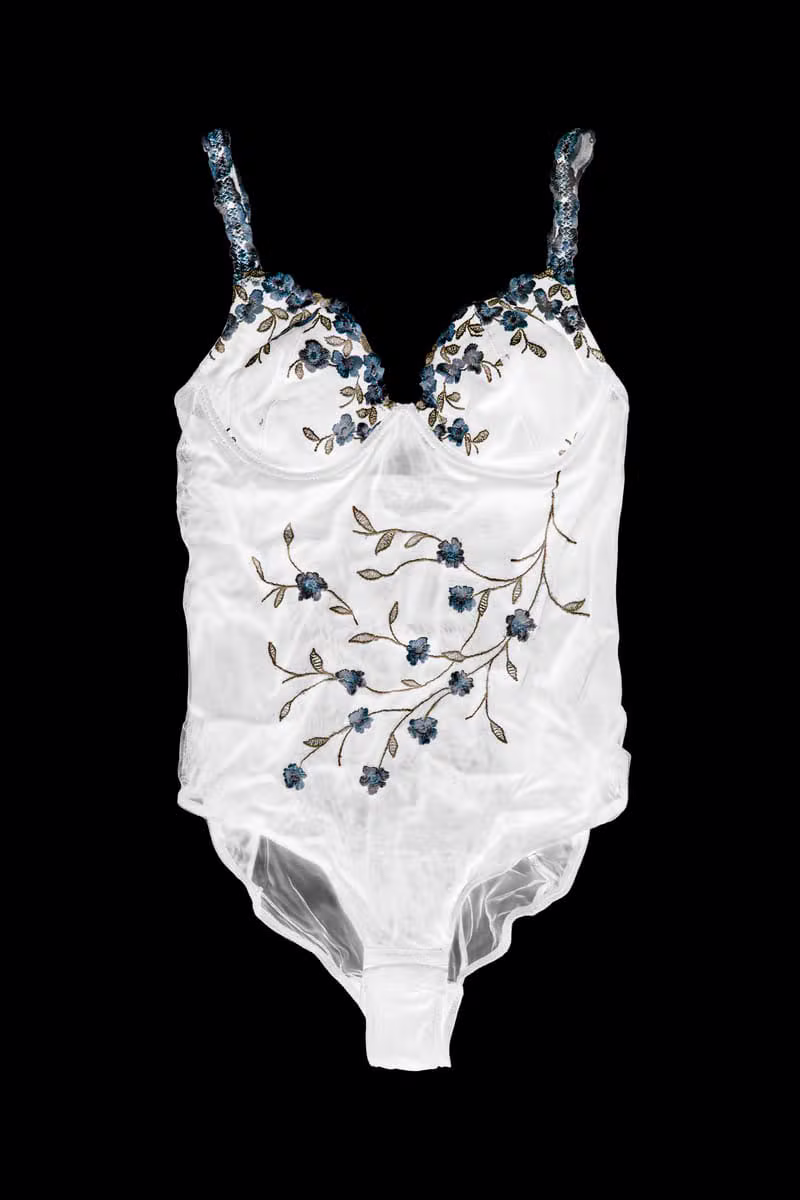 Petal Embroidery Bodysuit