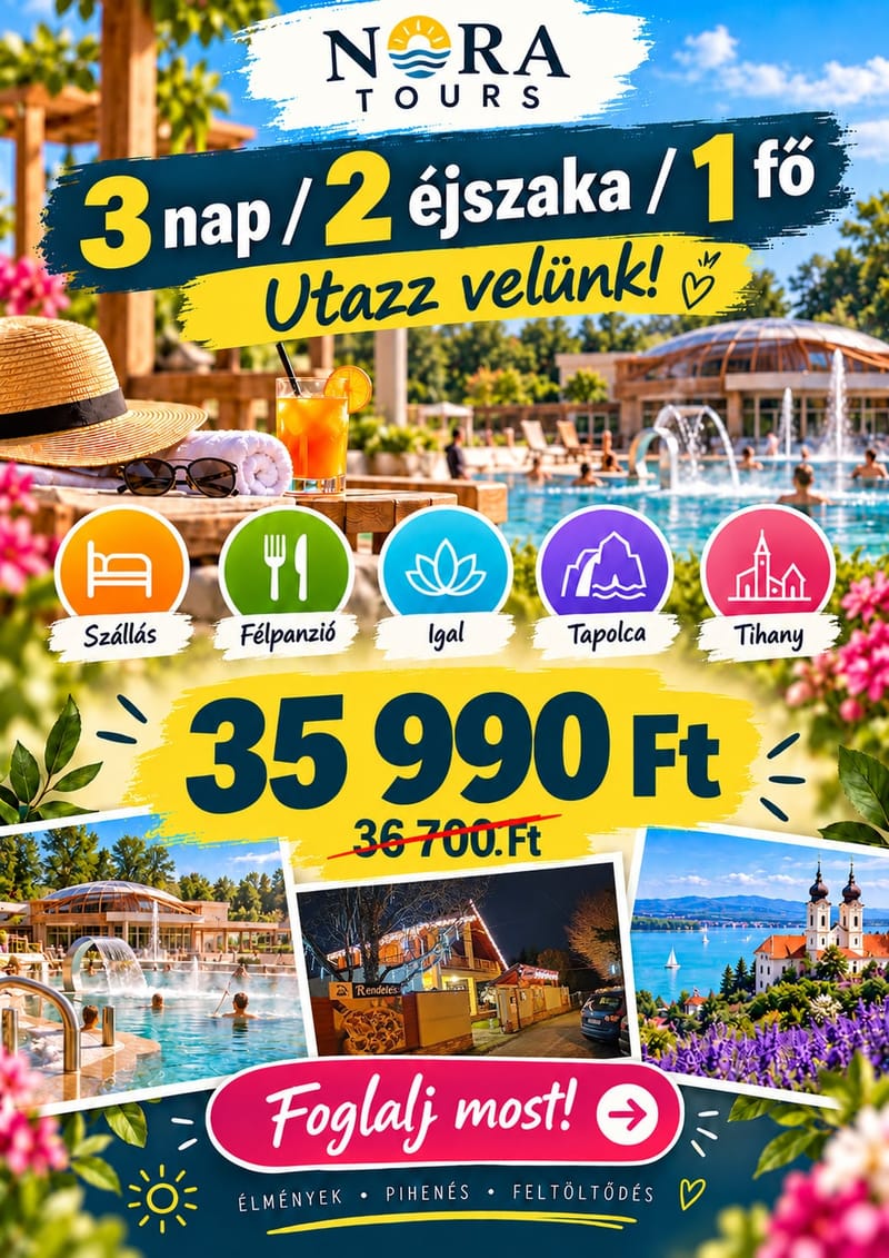 3 nap / 2 éjszaka / 1 fő