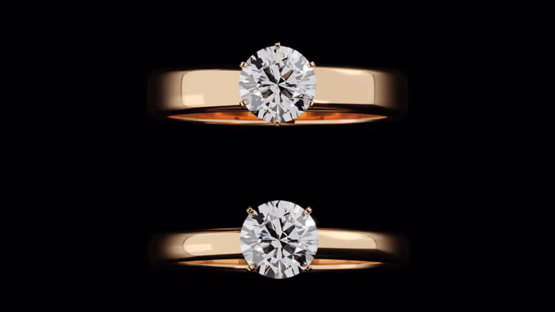 Evelyn Solitaire Ring — Rose Gold
