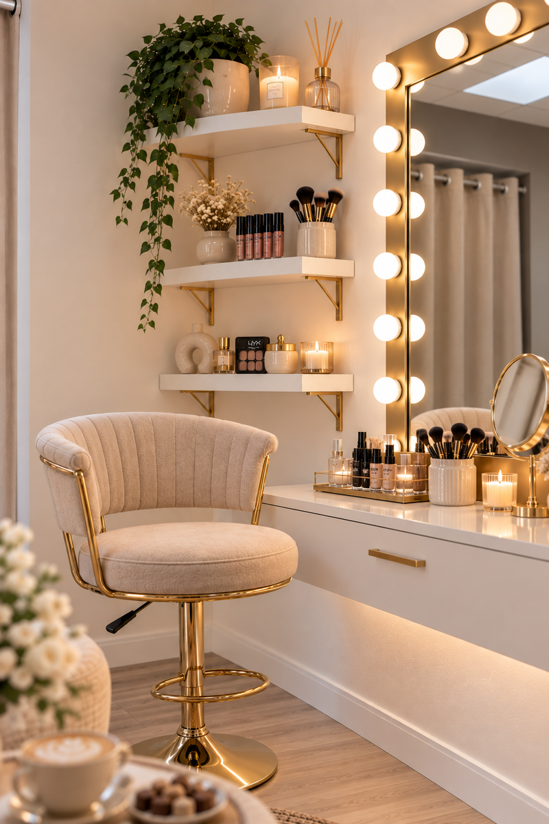 Intérieur élégant du showroom de beauté
