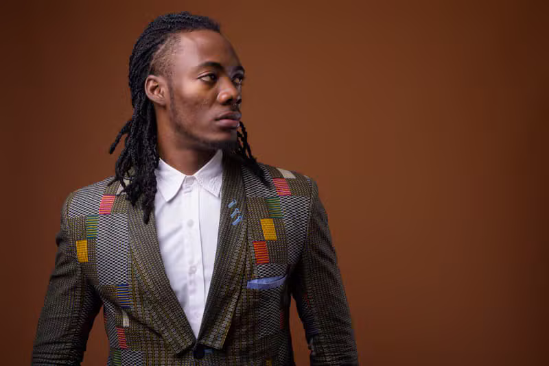 Bespoke African men's suit