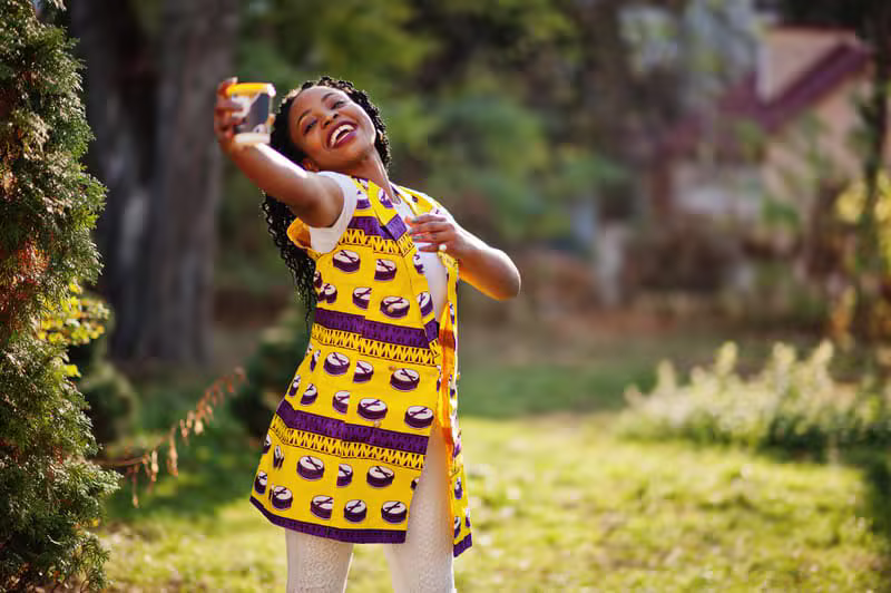 Stylish African children in Ankara prints