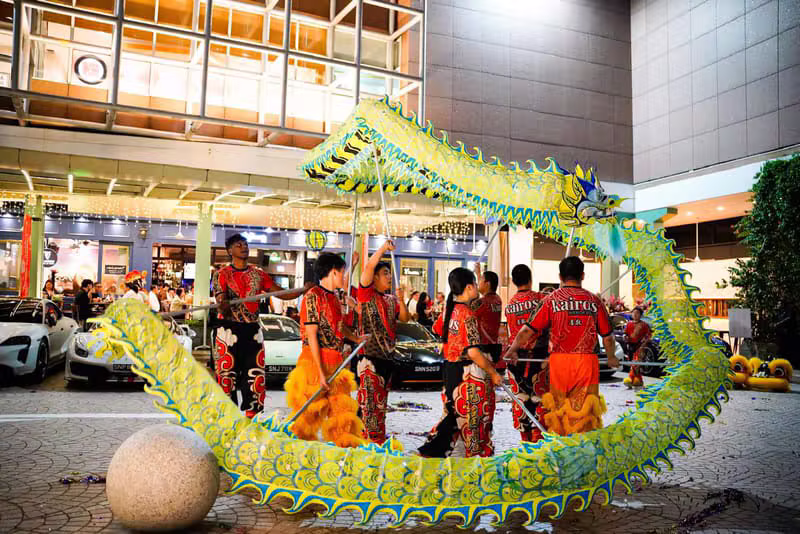 Hong Quan troupe travelling together on the lorry