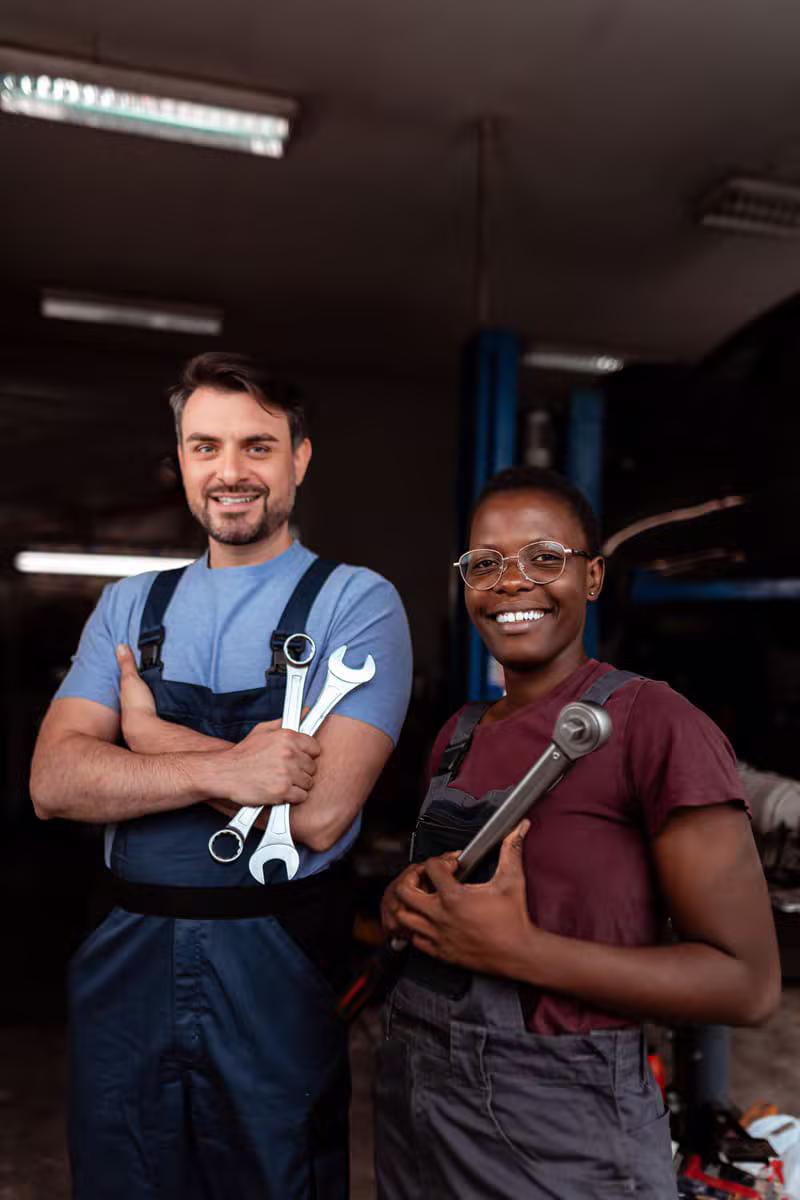 Portrait of Elena Brooks, Head of Diagnostics at Jony BST Motors