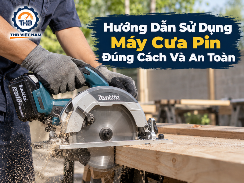 Ảnh bài viết Hướng Dẫn Sử Dụng Máy Cưa Pin Đúng Cách, An Toàn