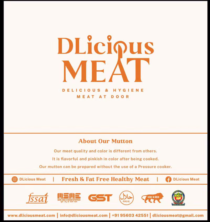 DLicious MEAT — fresh and fat free healthy halal meat, About Our Mutton banner