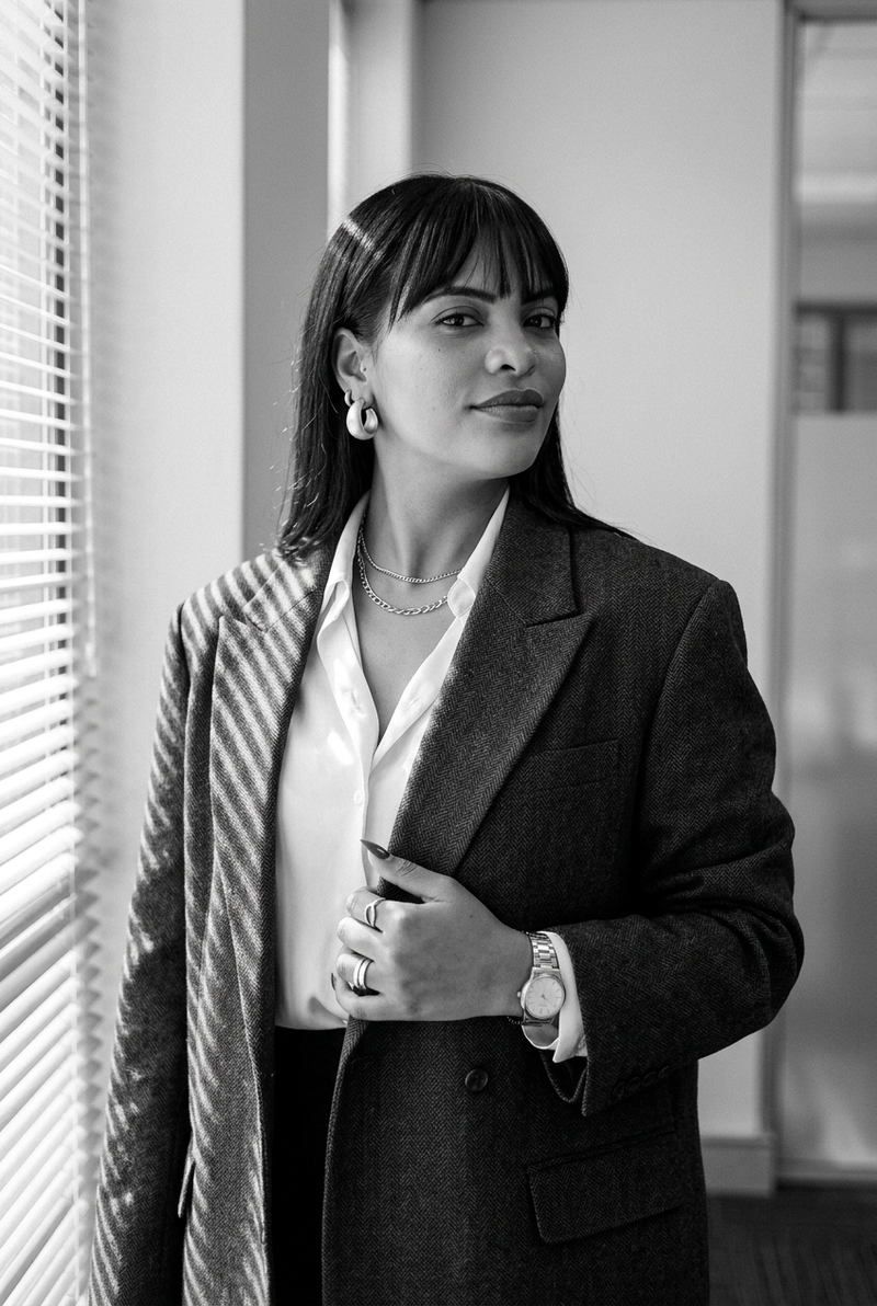 Smiling business owner relieved by professional bookkeeping