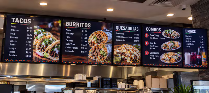 Digital Menu