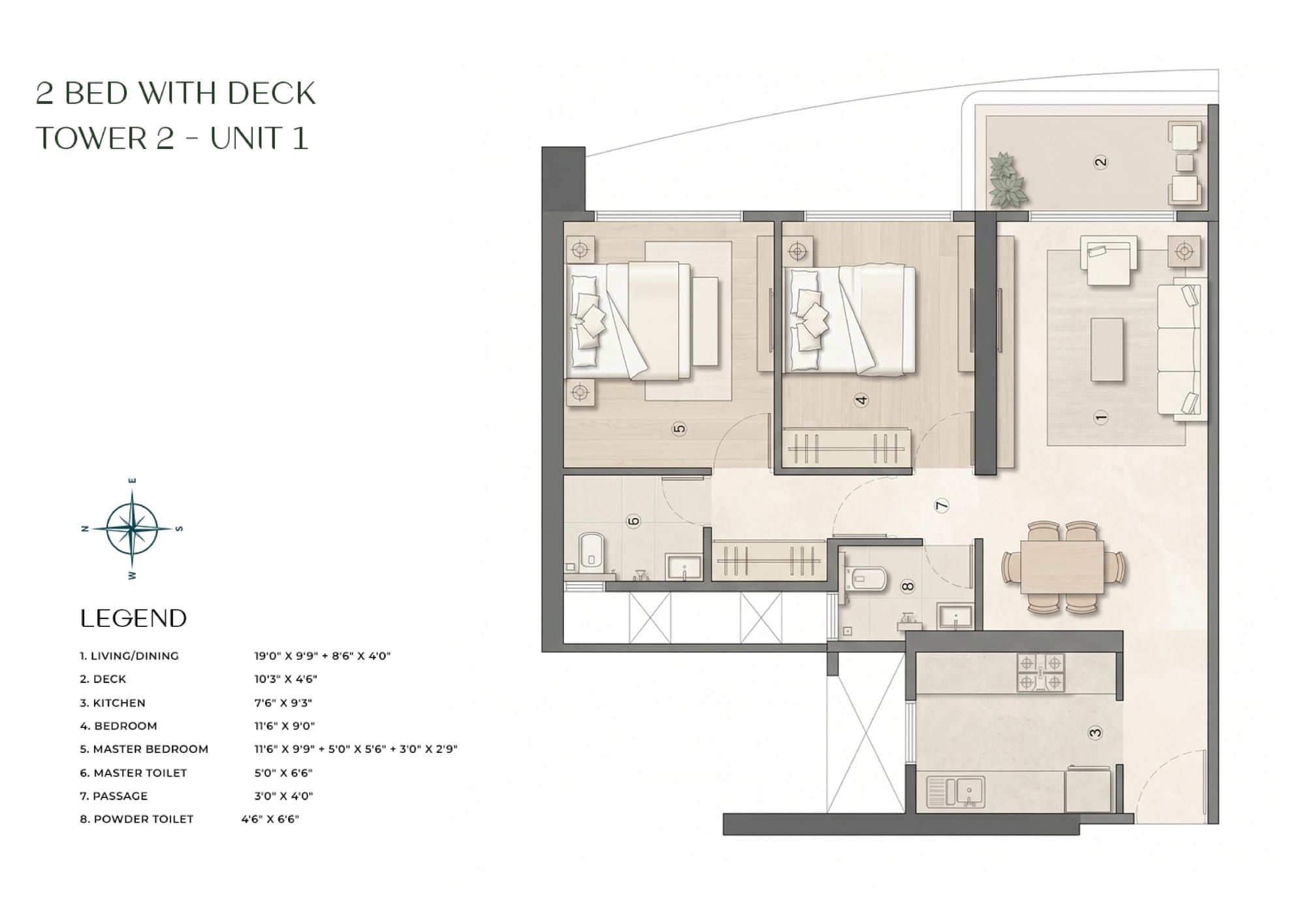 2BHK WITH DECK