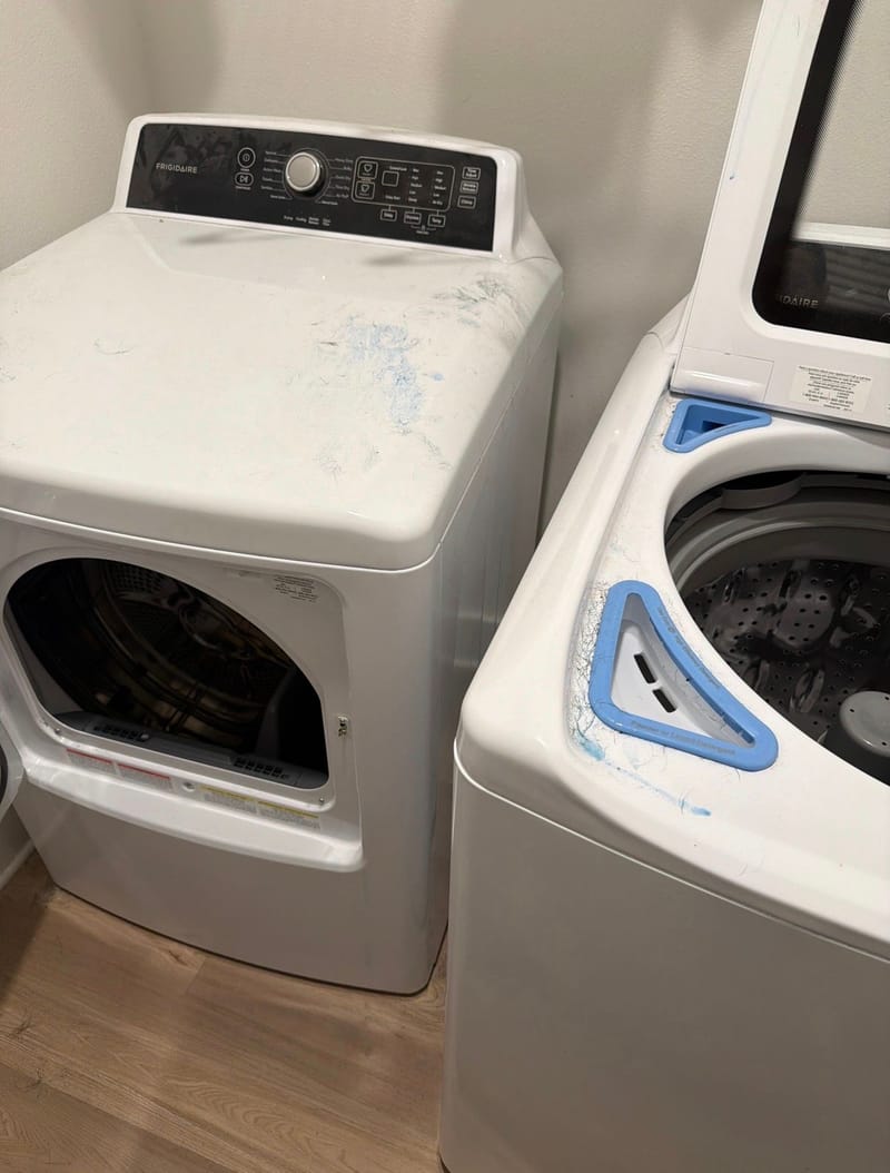 Before cleaning: Laundry Room Reset