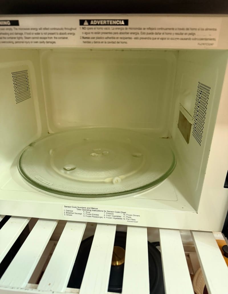 After cleaning: Microwave Cleaning