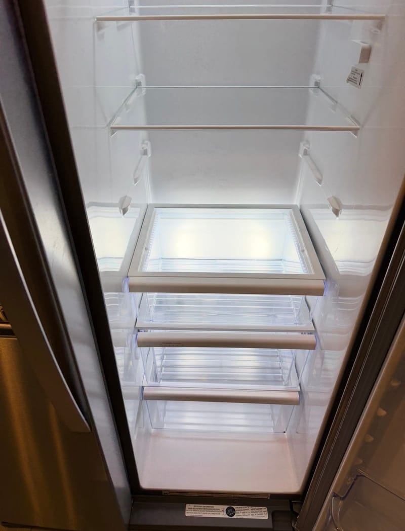 After cleaning: Refrigerator Cleaning