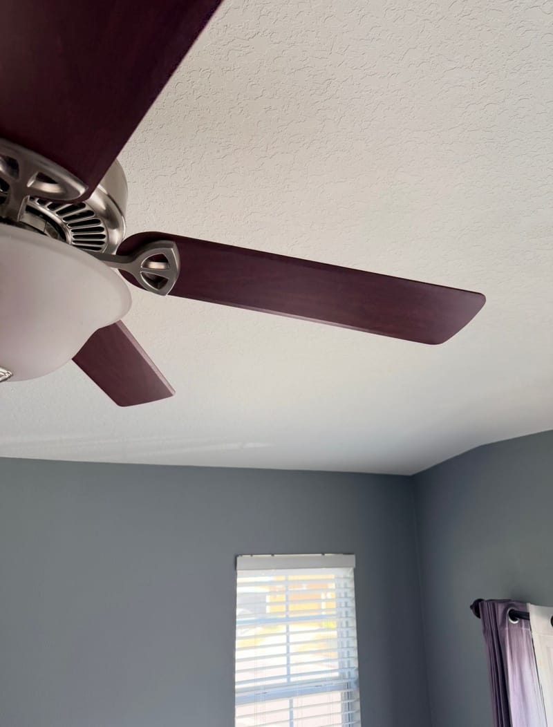 After cleaning: Celling Fan Cleaning