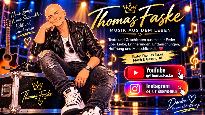 Thomas Faske auf einer Bühnenbox – neuer Song, neue Geschichten, echt und von Herzen