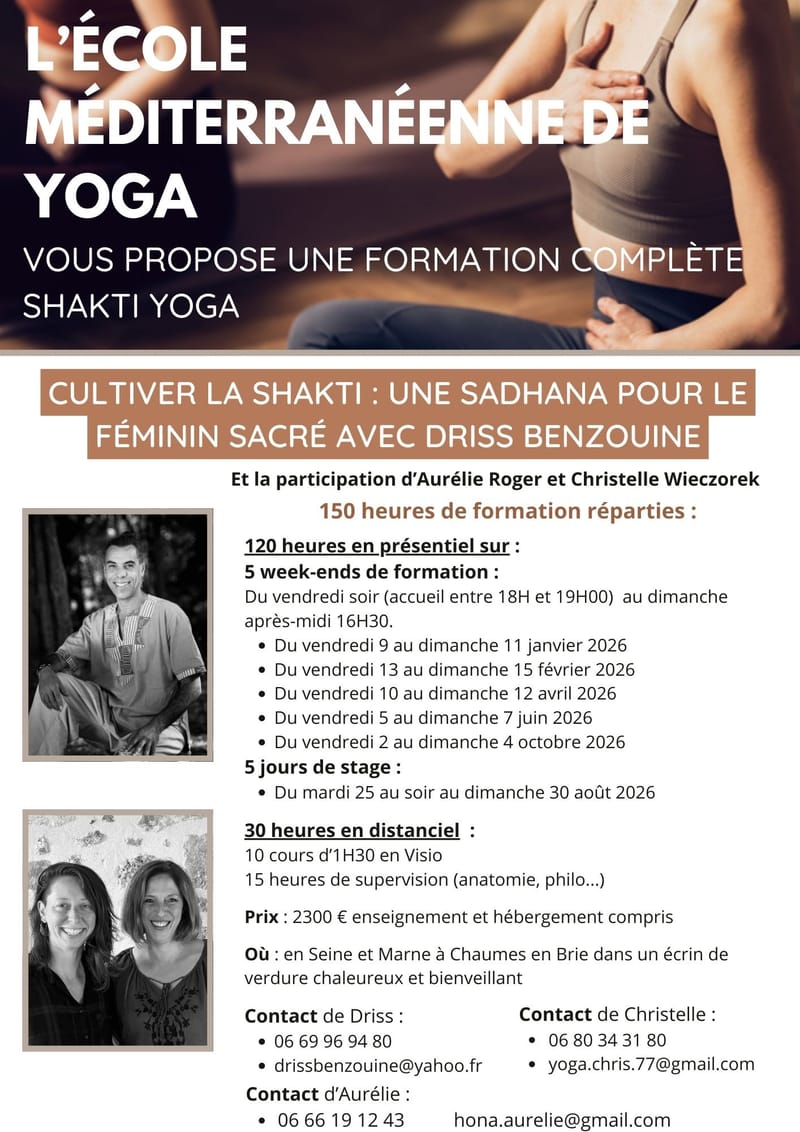 FORMATION SHAKTI YOGA